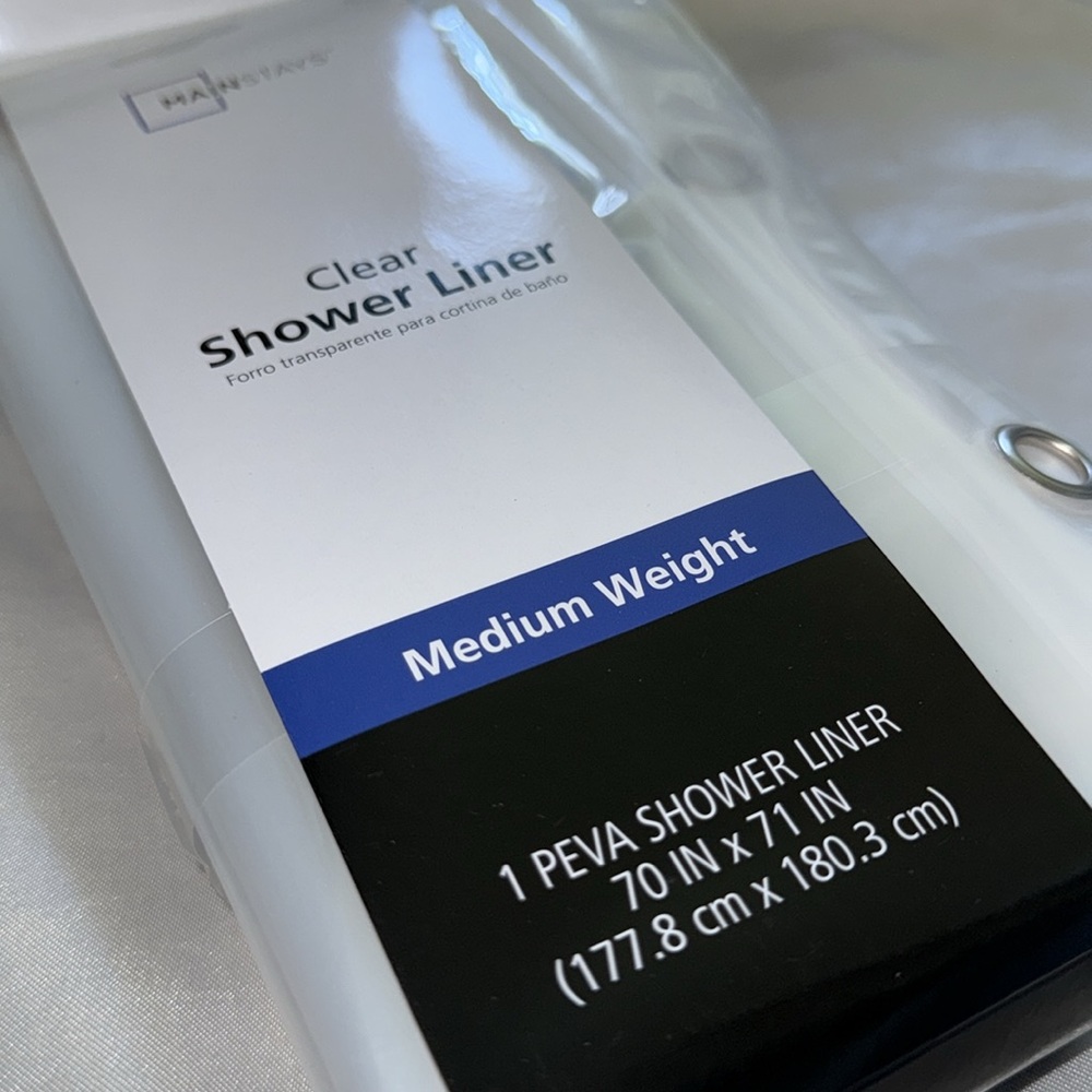 🆕Mainstays Clear Shower Liner - Picture 2 of 3